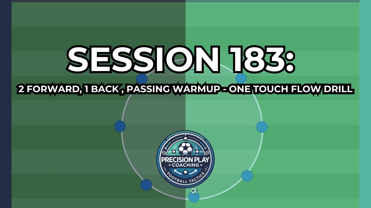 Drill 183: 2 Forward, 1 Back Passing Warm-Up | One-Touch Flow Drill thumbnail
