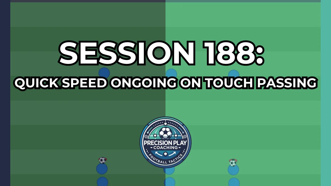 Session 188: Quick Speed Ongoing One-Touch Passing | Warm-Up Drill thumbnail