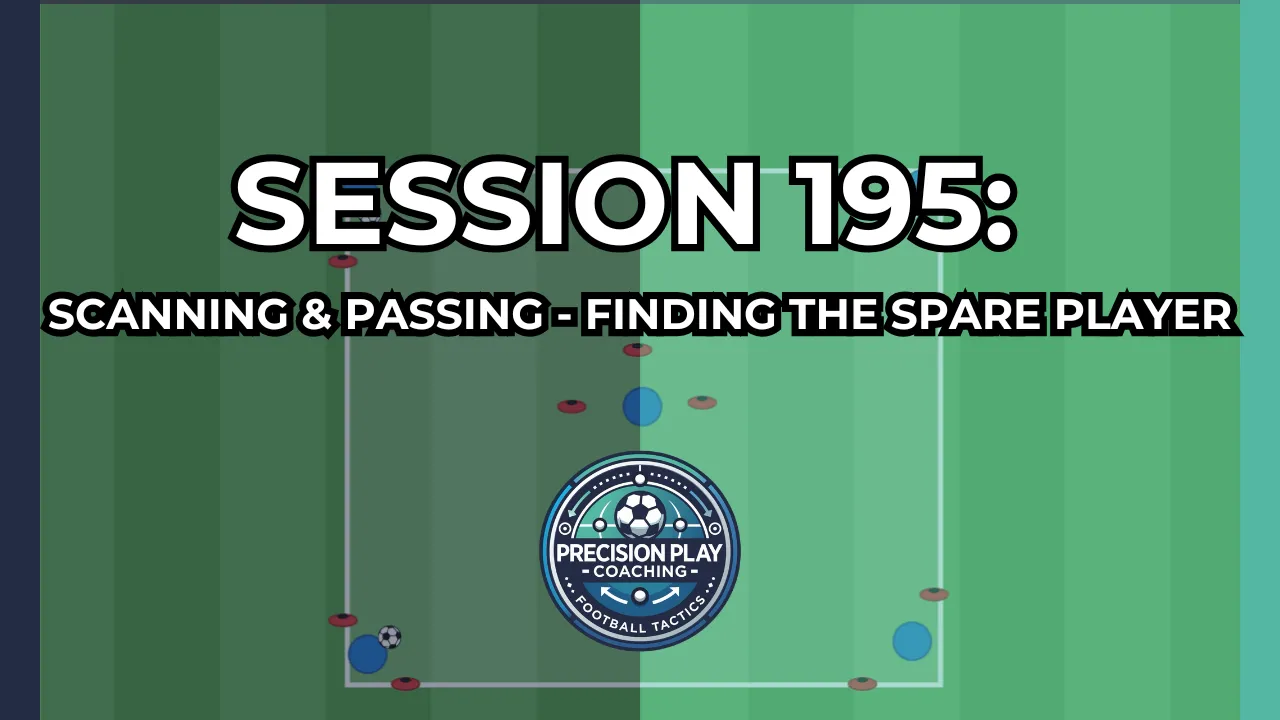 Session 195: Scanning & Passing – Finding the Spare Player | Awareness & Decision-Making Drill thumbnail
