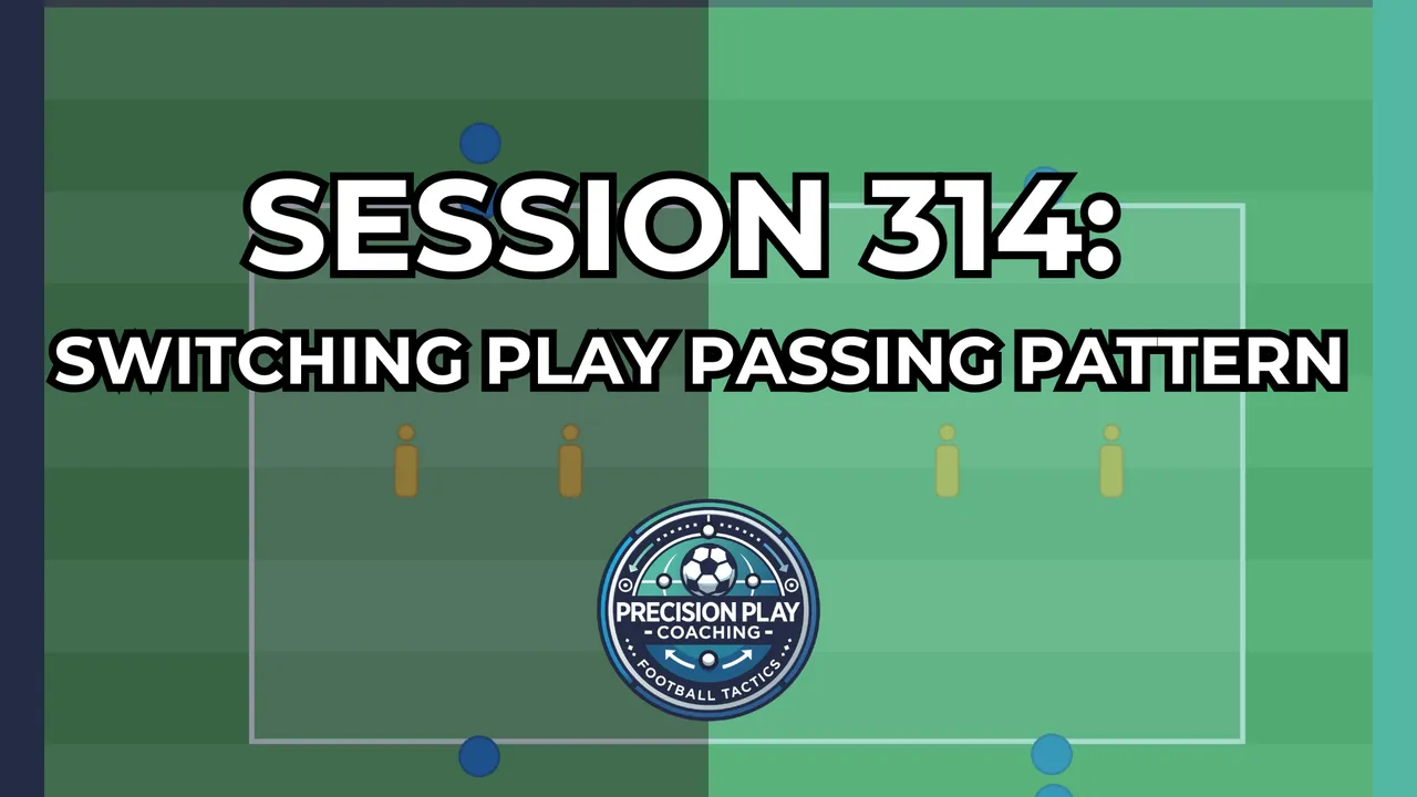Drill diagram for Session 314: Switching Play Passing Pattern