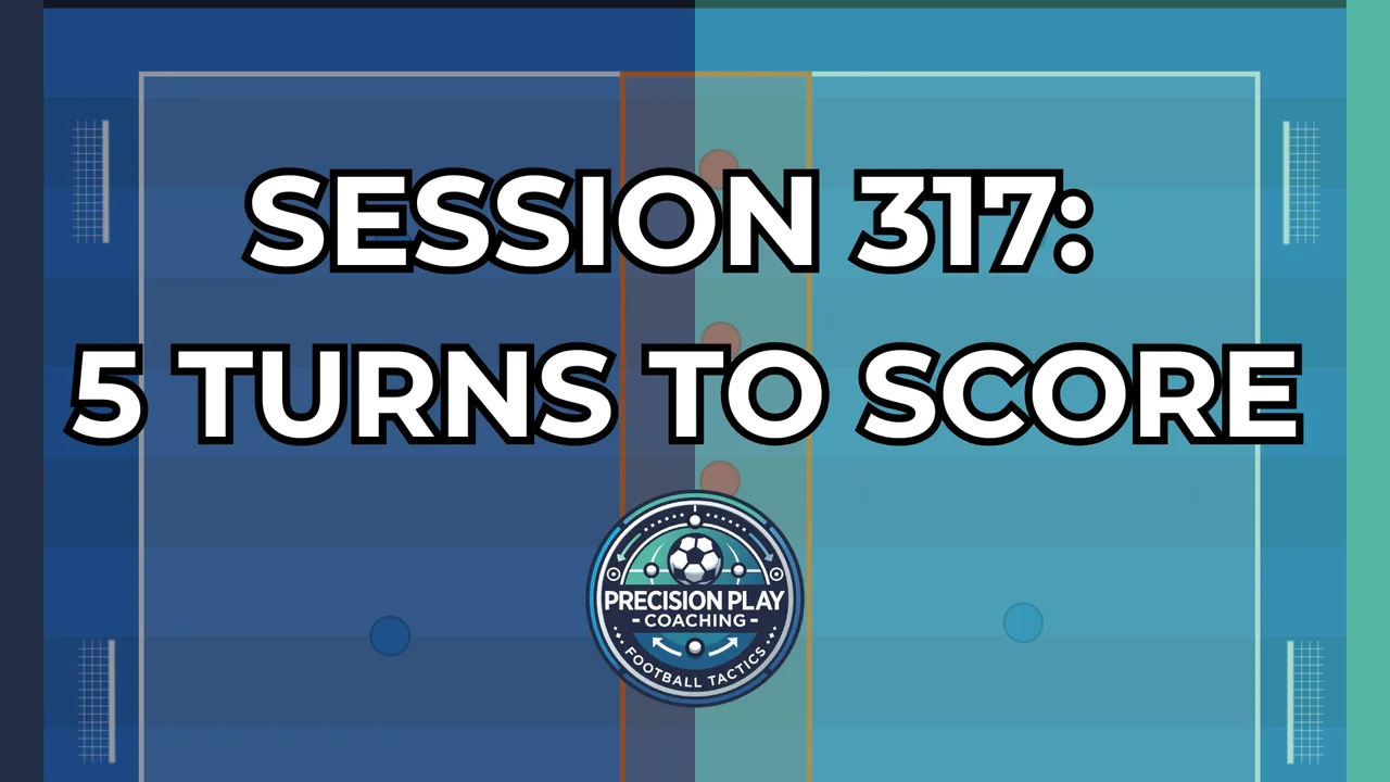 Drill diagram for Session 317: 5 Turns to Score