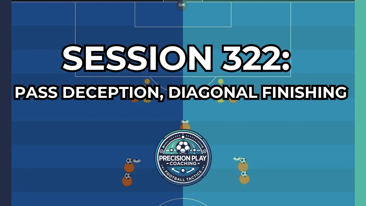 Drill diagram for Session 322: Pass Deception, Diagonal Finishing